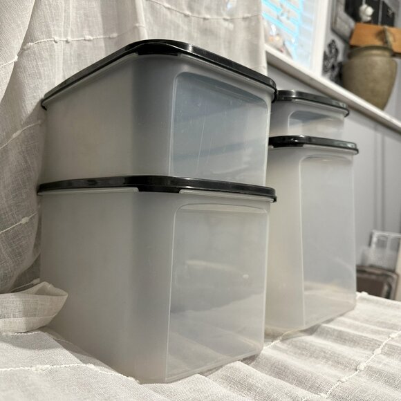 Tupperware Modular Mates Rectangular Food Storage Containers Set of 4 - Picture 6 of 8